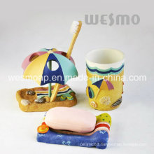 Seashore Theme Polyresin Bathroom Set